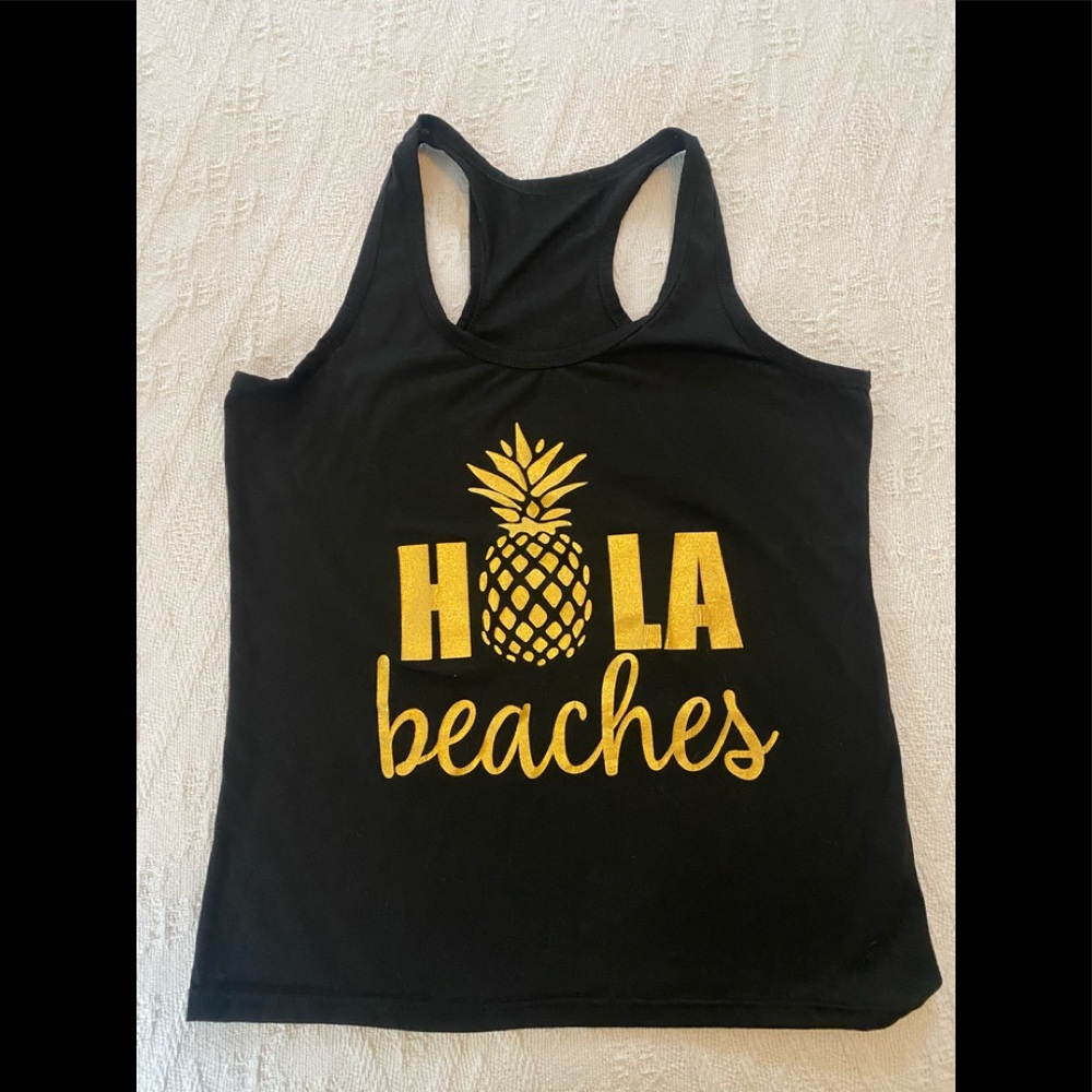 Hola Beaches Racerback Tee